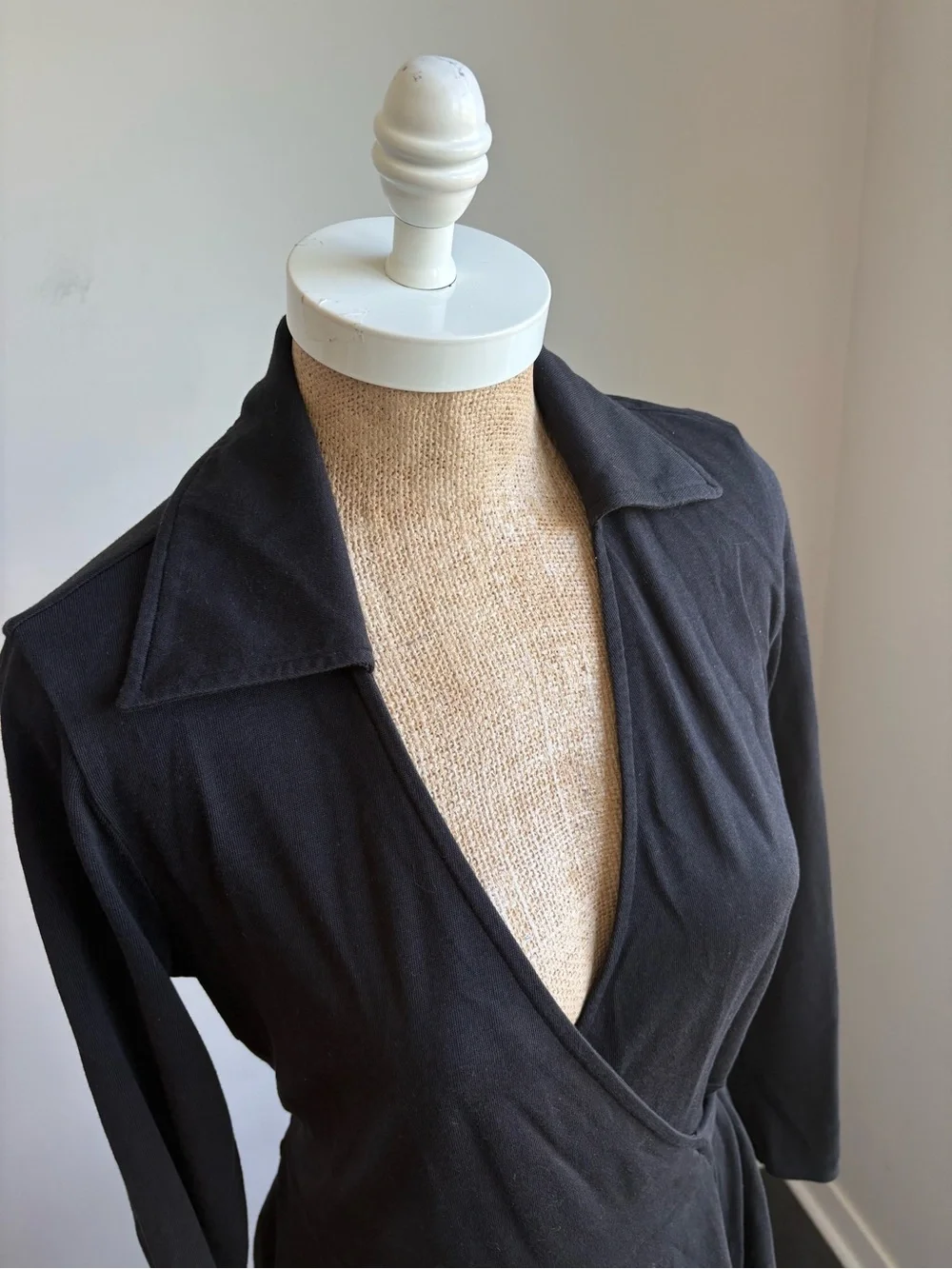 Uniqlo X Clare Waight Keller Wrap Long-Sleeve Dress Black SMALL